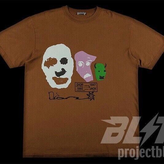 Dior CHRISTIAN DIOR X CACTUS JACK OVERSIZED T-SHIRT XL BROWN Size US XL / EU 56 / 4 - 1 Thumbnail