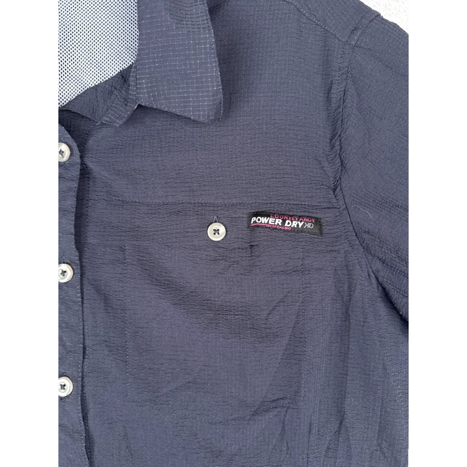 Vintage Little Donkey Andy Shirt Men Large Blue Button Up Fish Angler Vented Long Sleeve Size US L / EU 52-54 / 3 - 6 Thumbnail