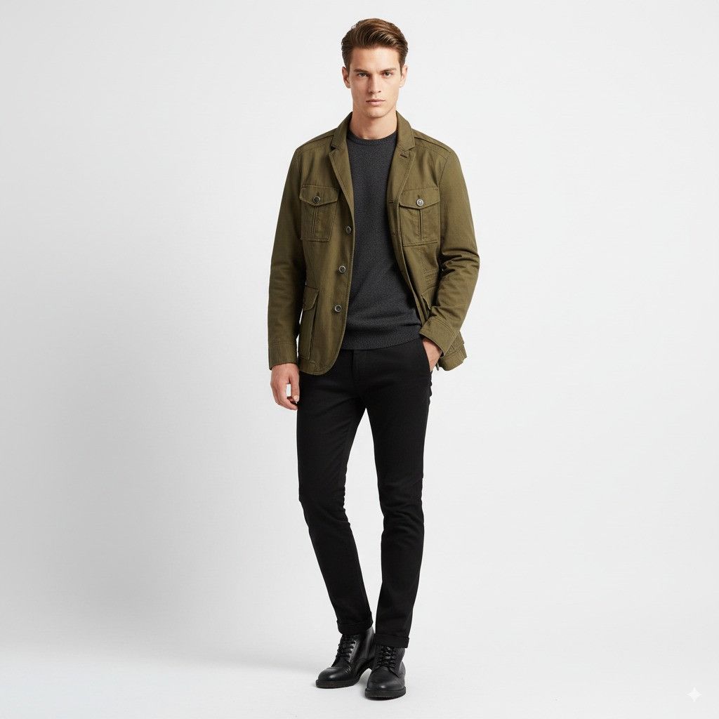 Hugo Boss Hugo Boss Men 54 44 Jacket Green Cotton Vintage 8396 Size US L / EU 52-54 / 3 - 1 Thumbnail