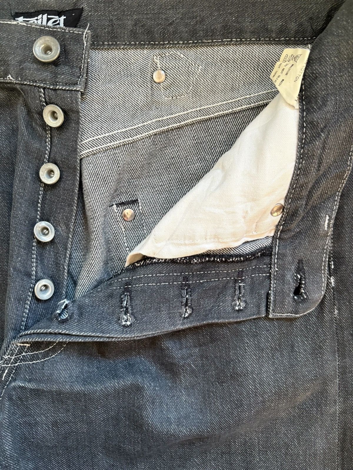 Beauty Beast × Japanese Brand Vintage Japanese Brand Buckle Back Distress Rip Baggy Jean Size US 32 / EU 48 - 3 Thumbnail