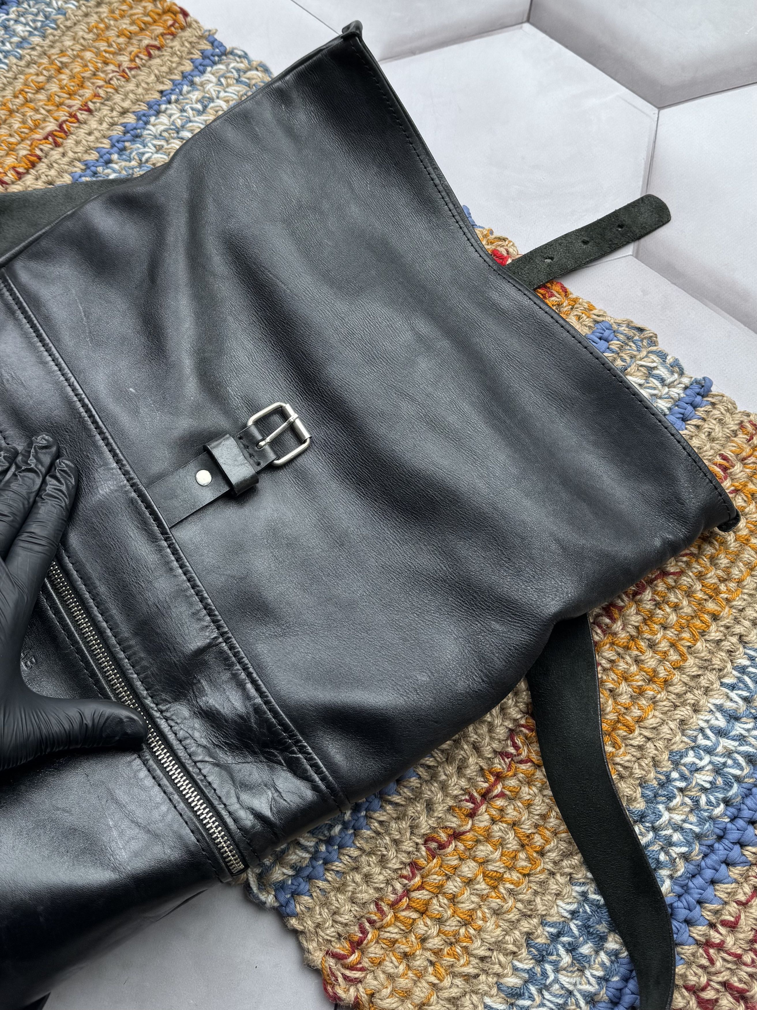 Vintage Vintage Leather Backpack (ES9) Size ONE SIZE - 4 Thumbnail
