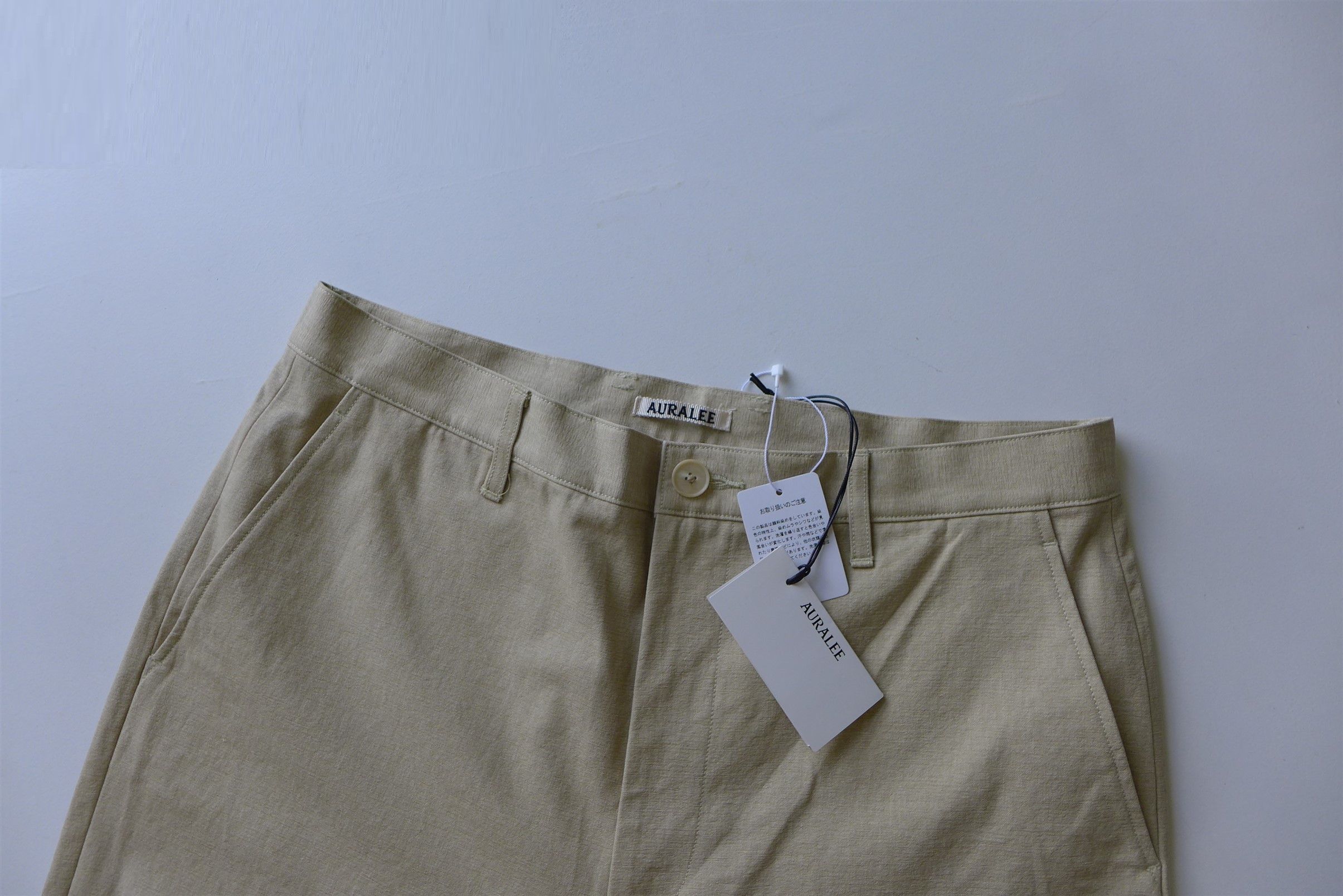 Auralee Auralee Washed Hard Twist Canvas Pants - Khaki Beige Cotton Size US 30 / EU 46 - 6 Thumbnail