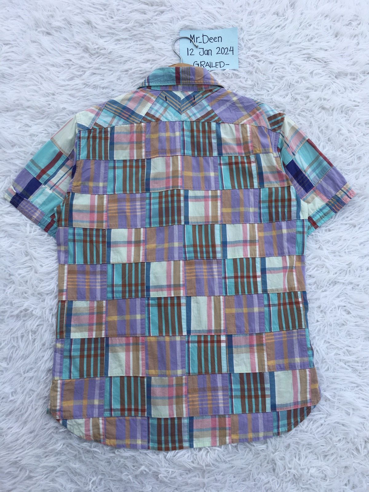 R.Newbold Rare Vintage R. Newbold Checkered Collar Shirt Size US M / EU 48-50 / 2 - 18 Thumbnail