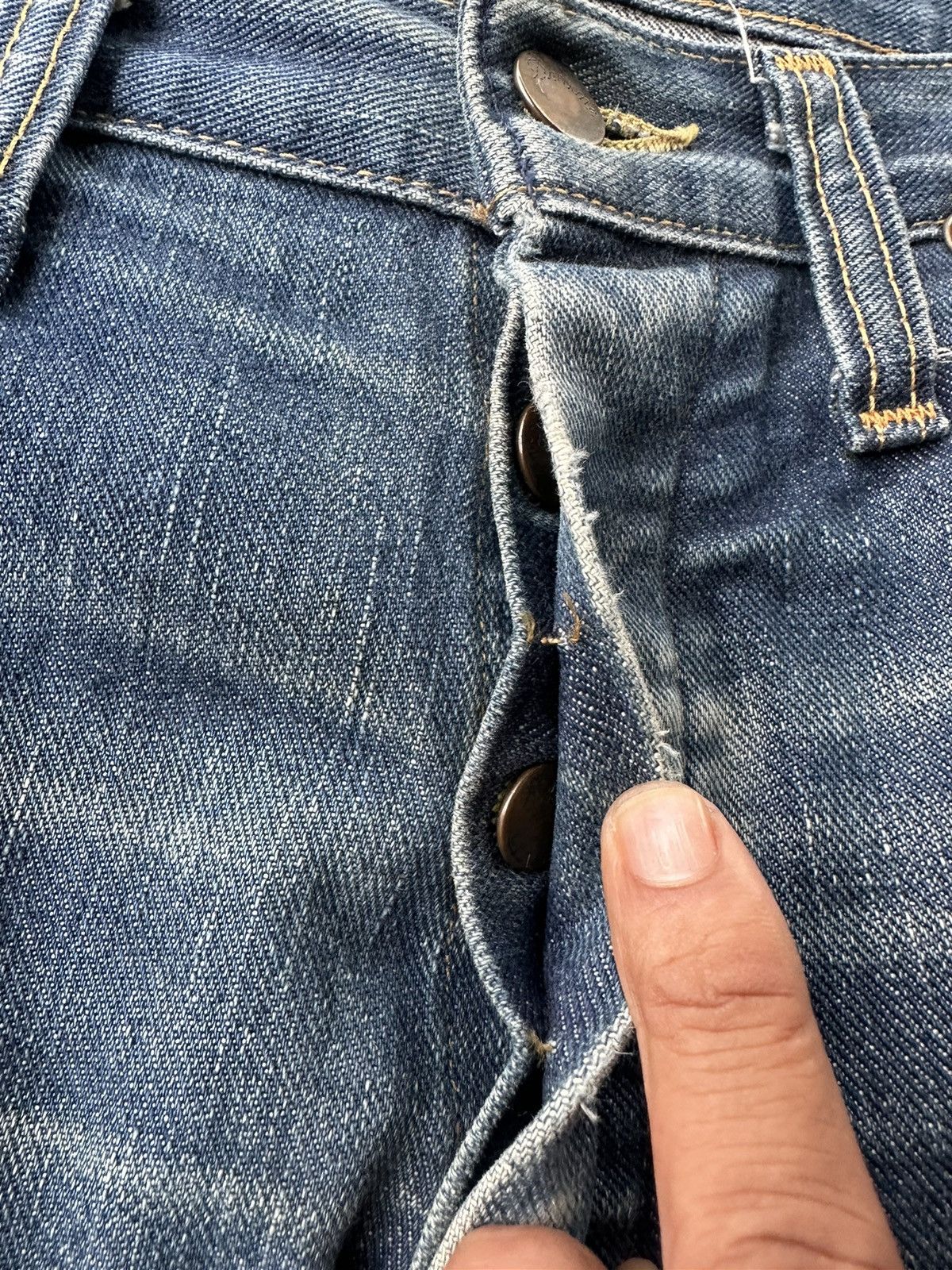 Denime Sale 🔥 Vintage Denime Japan Custom Made 90s Denim D240 Size US 32 / EU 48 - 13 Thumbnail