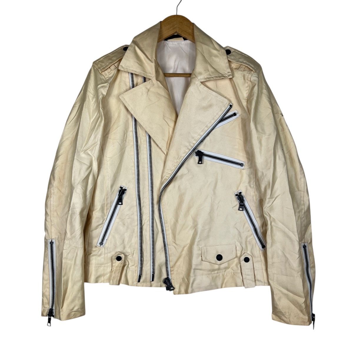 If Six Was Nine 🔥 Custom Culture Double Asymetric Zipper Jacket Size US M / EU 48-50 / 2 - 4 Thumbnail