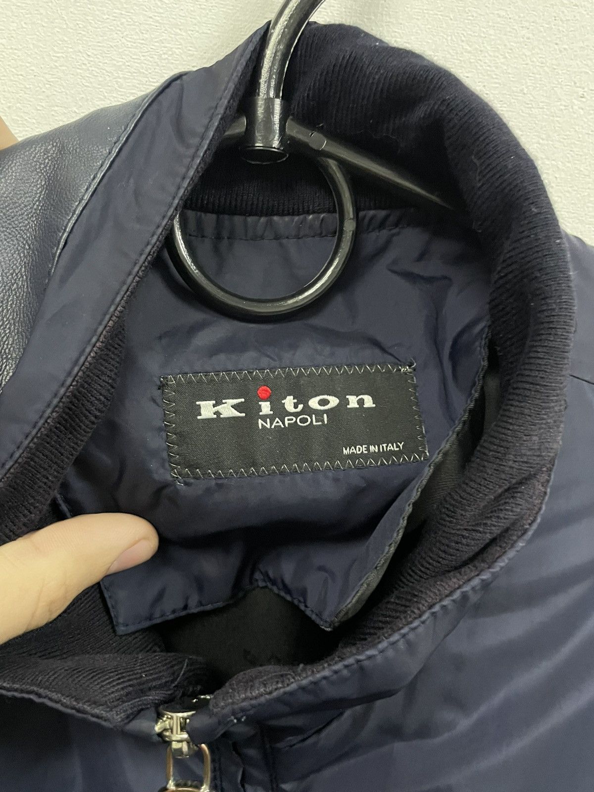 Kiton Kiton Blue Nylon zip Jacket Size US M / EU 48-50 / 2 - 9 Thumbnail