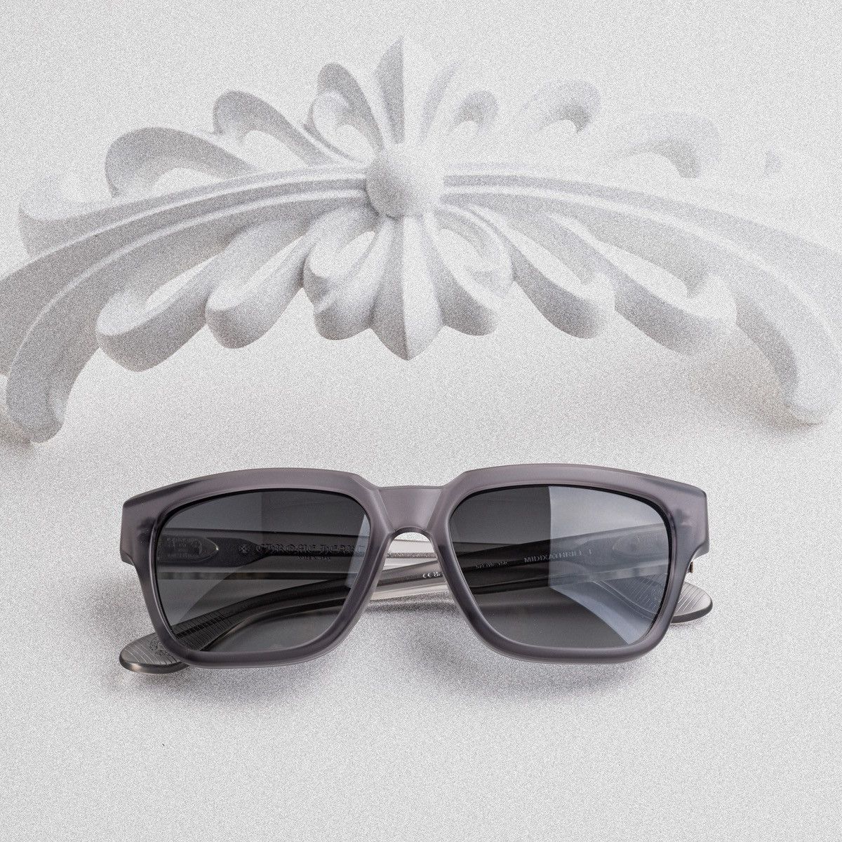 Chrome Hearts CHROME HEARTS MIDIXATHRILL I MATTE GREY SUNGLASSES Size ONE SIZE - 6 Thumbnail