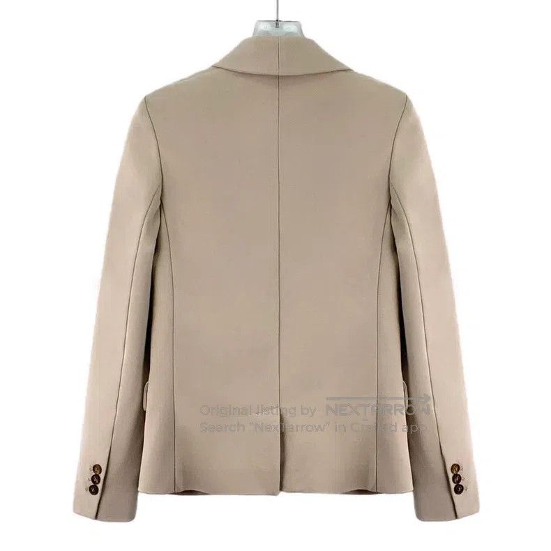 Brunello Cucinelli Brunello Cucinelli Khaki Cotton V-Neck Single Breasted Lon Size XXS / US 00 / IT 34 - 2 Thumbnail