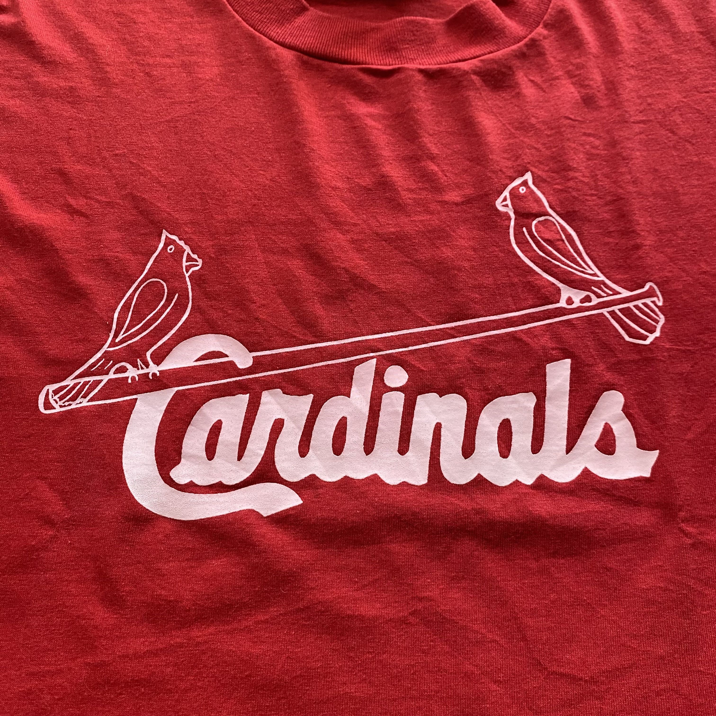 MLB × Vintage Vintage 90s Cardinals T Shirt Size US XL / EU 56 / 4 - 2 Thumbnail