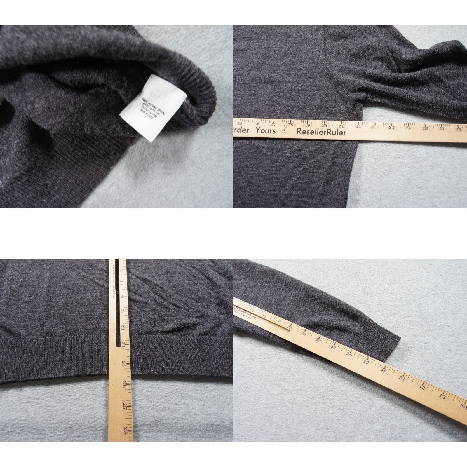 johnnie-O Johnnie O Sweater Mens Large Navy 1/4 Zip Pullover Knit Merino Wool Preppy FLAW* Size US L / EU 52-54 / 3 - 8 Thumbnail