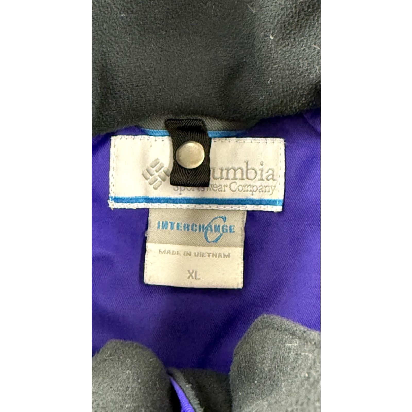 Vintage Columbia Jacket XL Purple Omni-Tech Interchange Waterproof Breathable Ski Womens Size XL / US 12-14 / IT 48-50 - 6 Thumbnail