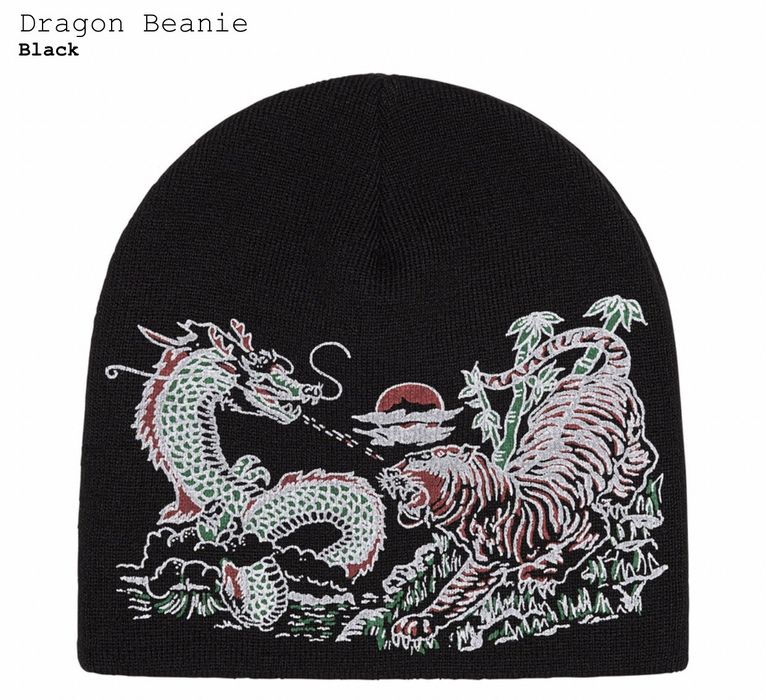 Supreme Supreme Dragon Beanie Black | Grailed