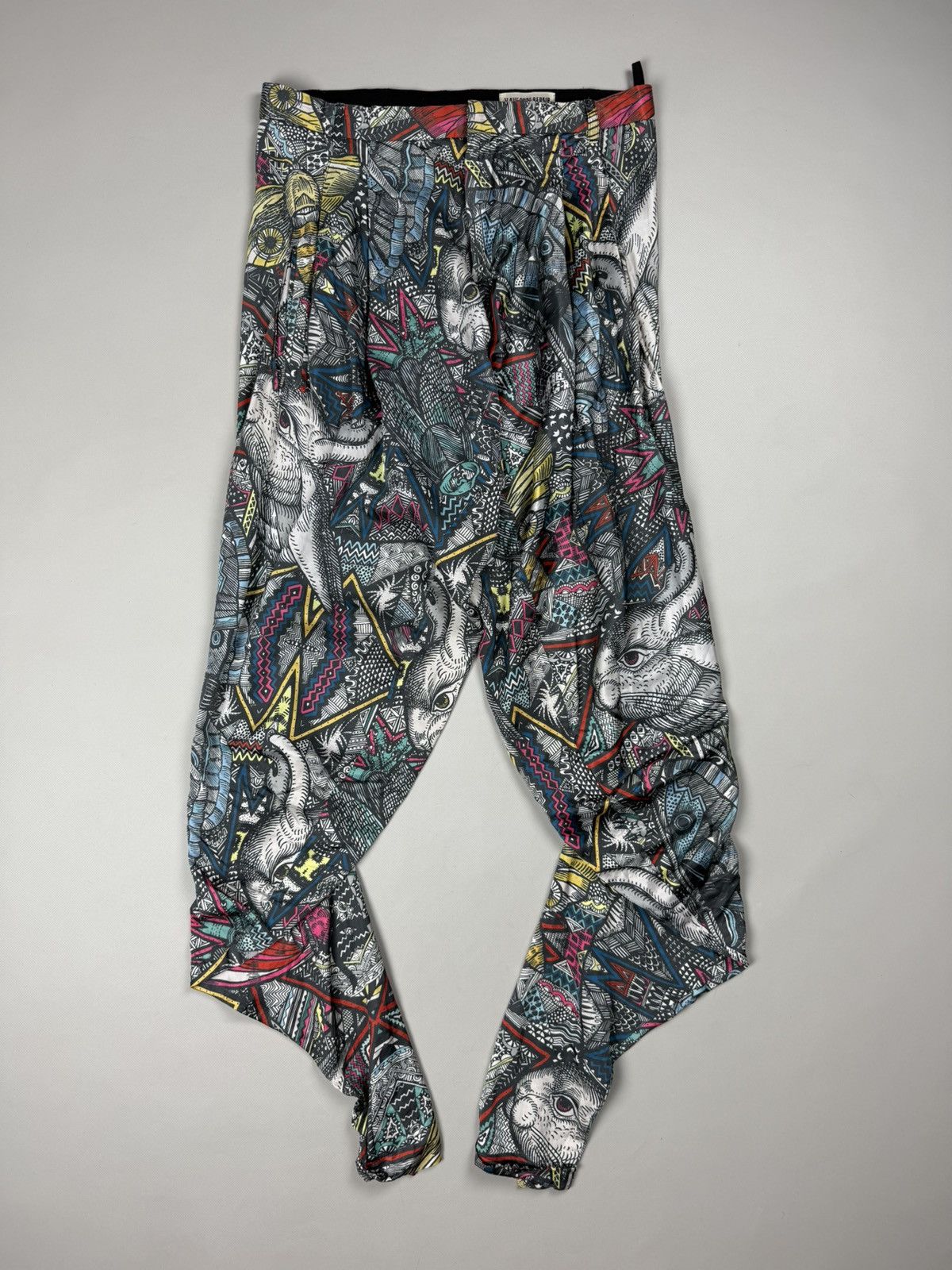 V AVE SHOE REPAIR V Ave Shoe Repair Avantgarde Abstract Pattern Pants Trousers Size 25" / US 0 / IT 36 - 1 Thumbnail