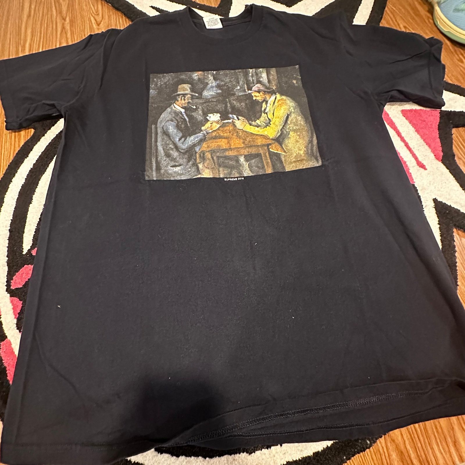 Supreme Supreme Cards Tee – Navy – Size XL – Gently Used Size US XL / EU 56 / 4 - 4 Thumbnail