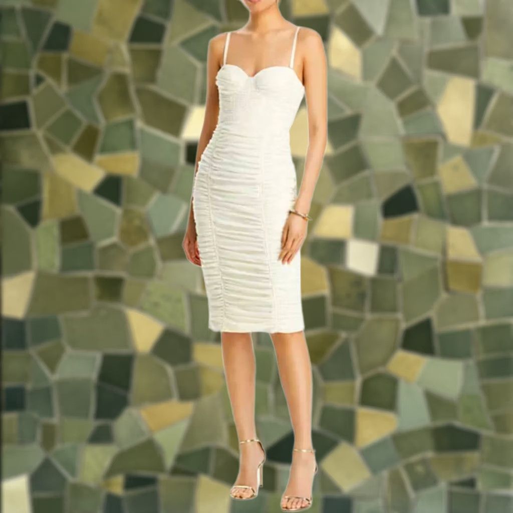 Bcbgmaxazria BCBGMAXAZRIA Dress Mini Ruched Strapless Ivory Size 2 Womens Size XS / US 0-2 / IT 36-38 - 1 Thumbnail