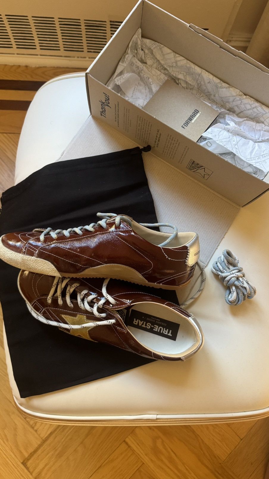 Golden Goose Golden Goose Burgundy True Stars - Size 45 Size US 11.5 / EU 44-45 - 2 Thumbnail