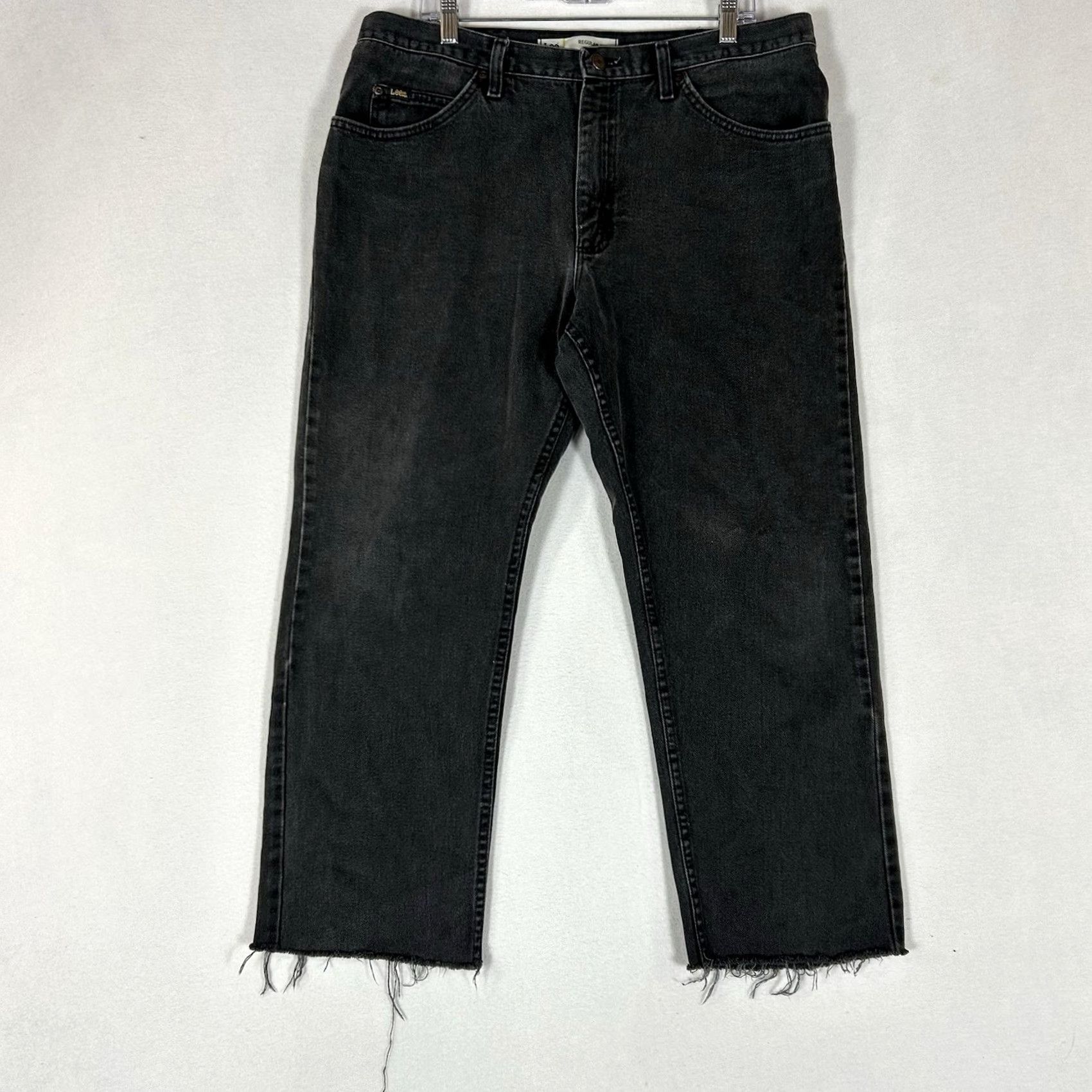 Lee Lee Regular Fit Straight Jeans Men's 38x30 Dark Wash Mid Rise Denim 100% Cotton Blue Size US 38 / EU 54 - 2 Thumbnail