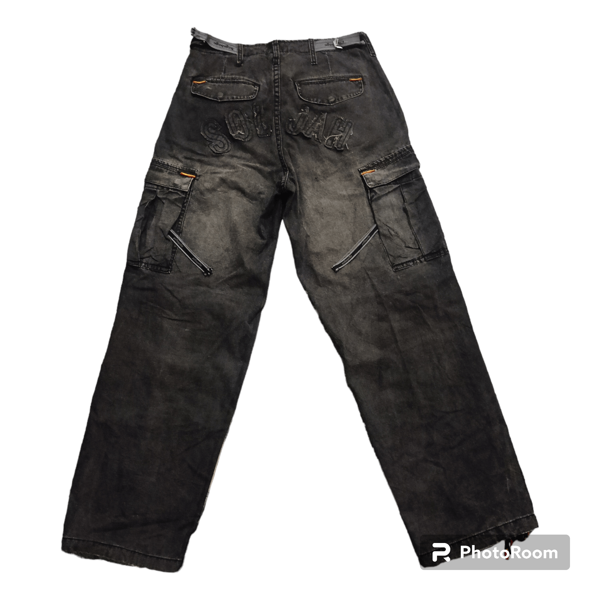 Marc Buchanan × Pelle Pelle Distressed Pelle Pelle Cargo Tactical Bondage Pants Size US 30 / EU 46 - 14 Thumbnail