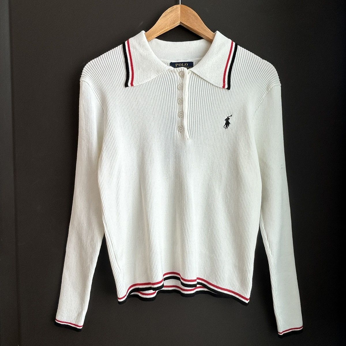 Polo Ralph Lauren NEW Polo Ralph Lauren Collar White Top Size S / US 4 / IT 40 - 2 Thumbnail