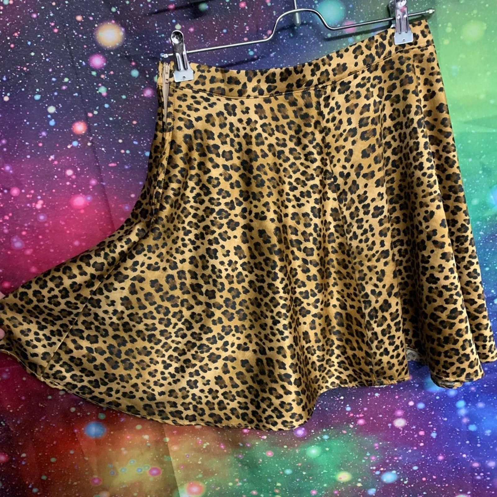 Designer Miami Tan A-Line Skirt Knee-Length for Night Out Size 28" / US 6 / IT 42 - 2 Thumbnail