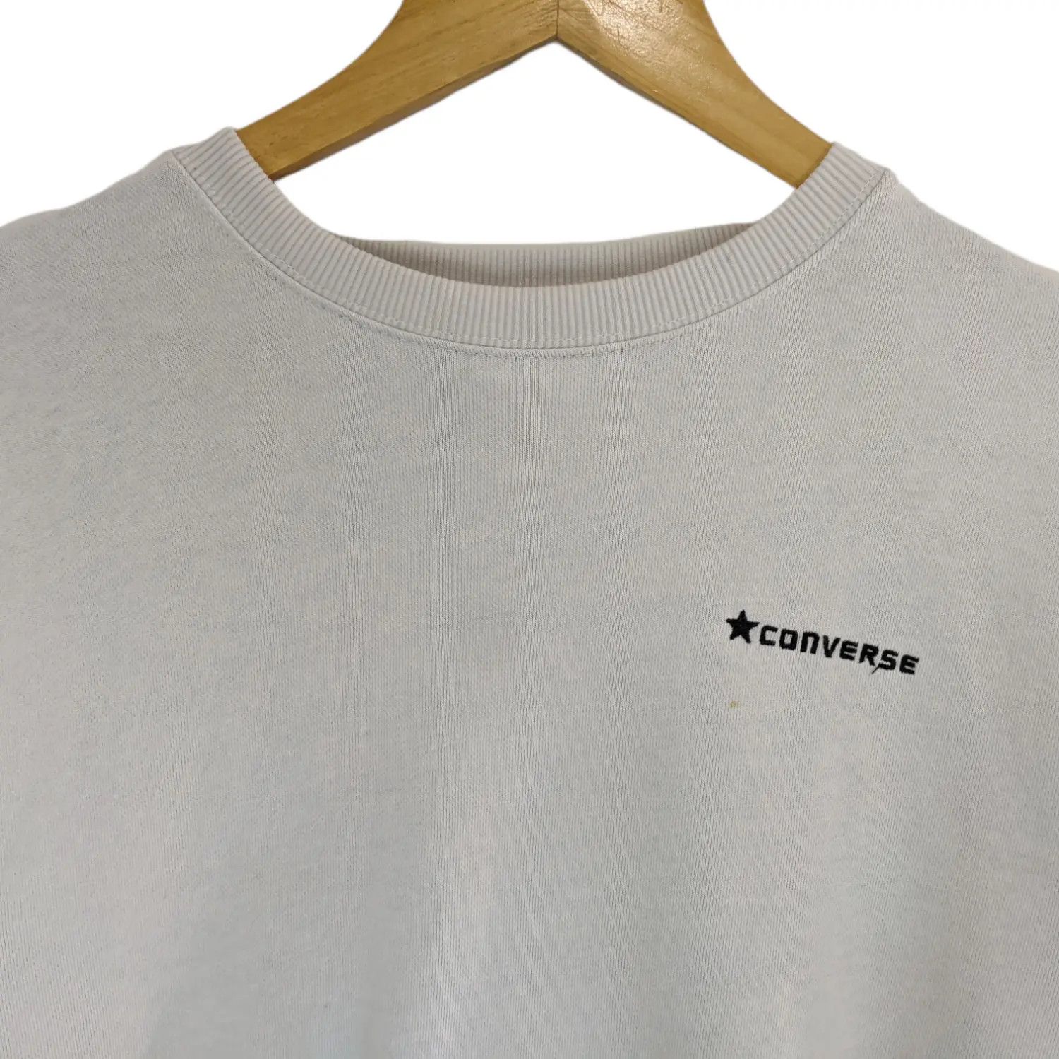 Converse CONVERSE Plain Jumper Sweatshirt For Women Size L / US 10 / IT 46 - 4 Thumbnail