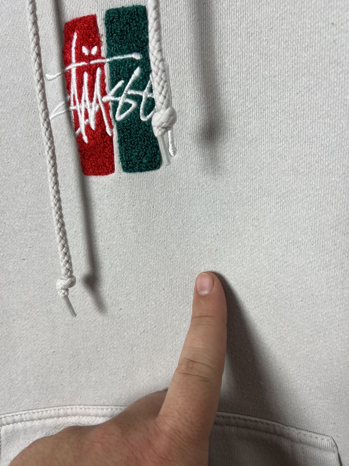 Stussy RARE STUSSY BARS LOGO APPLIQUE HOODIE SIZE S Size US S / EU 44-46 / 1 - 12 Thumbnail