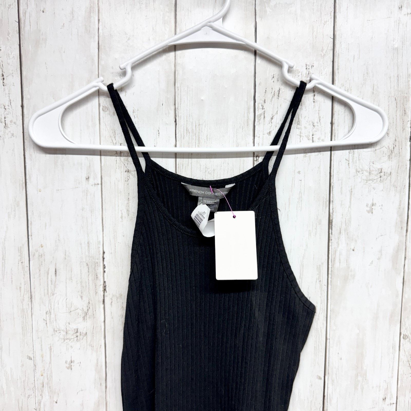 French Connection French Connection Dress Sz 4 Ribbed Spaghetti Strap Midi Size S / US 4 / IT 40 - 2 Thumbnail