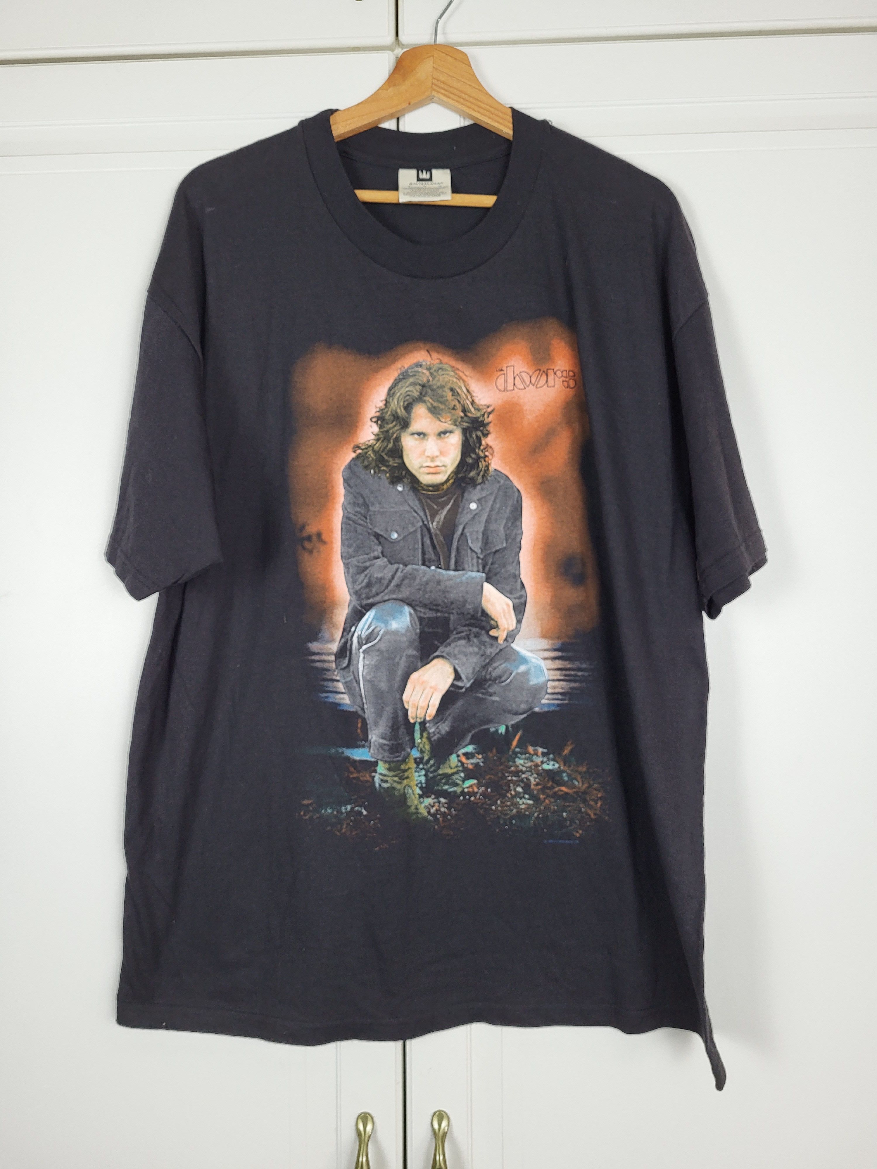 Vintage The Doors Jim Morrison vintage 90s Promo t-shirt Size US XL / EU 56 / 4 - 1 Thumbnail