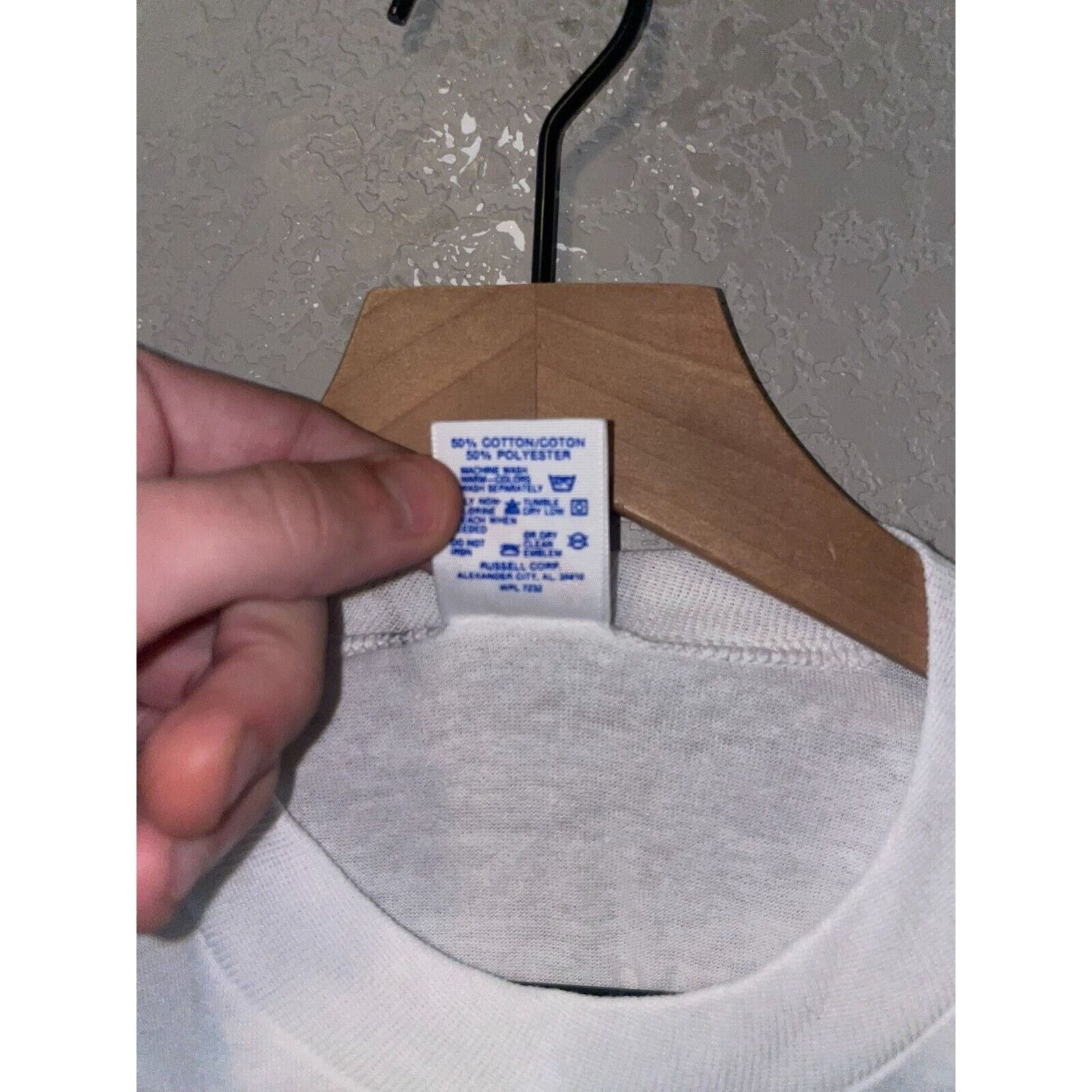 Jerzees Vintage Test Print Shirt Louisville Jackson Hole White L Tee Size US M / EU 48-50 / 2 - 9 Thumbnail