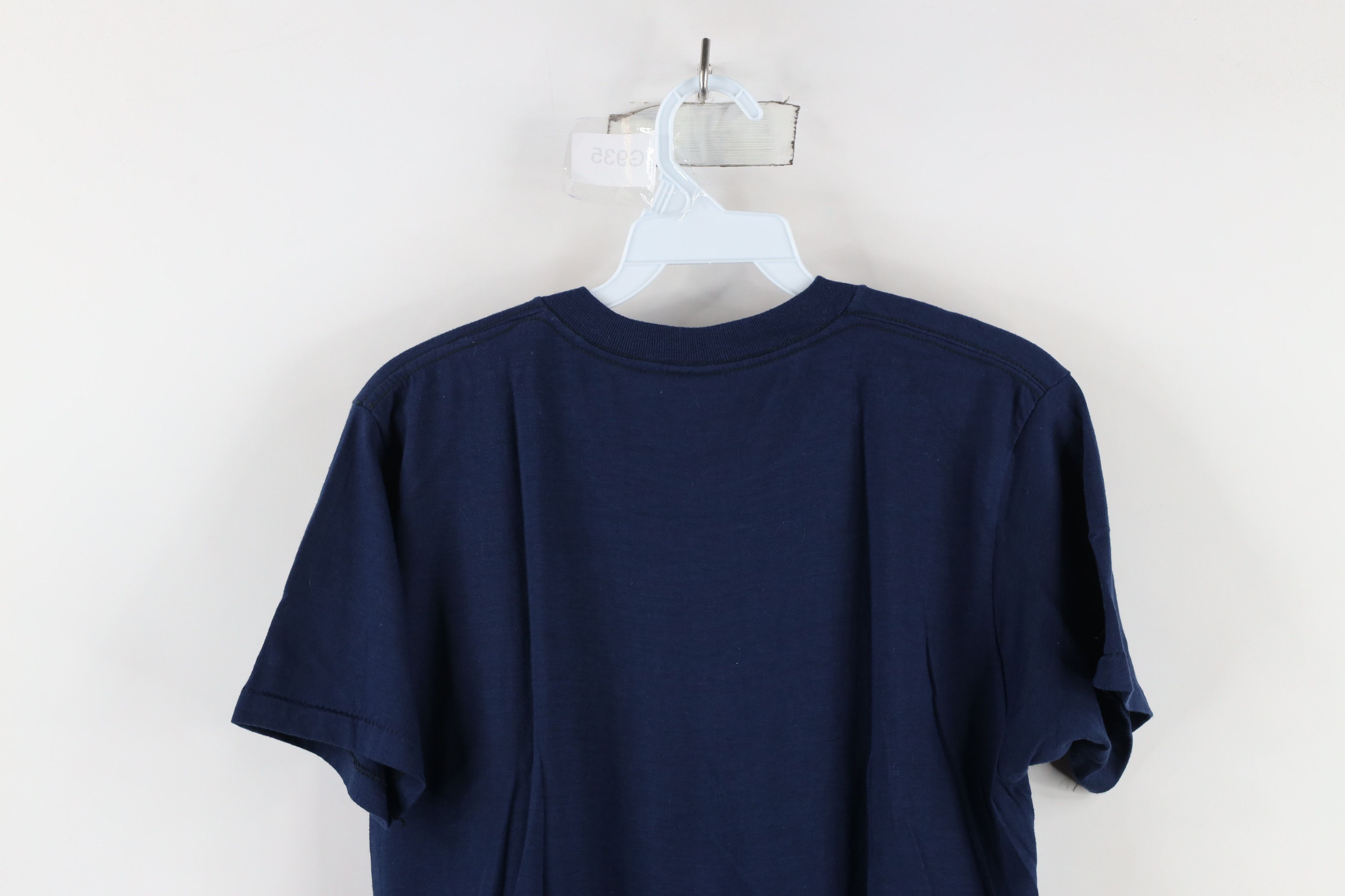 Vintage NOS Vintage 80s Local 20 Teamsters Union T-Shirt Blue USA Size US L / EU 52-54 / 3 - 7 Thumbnail