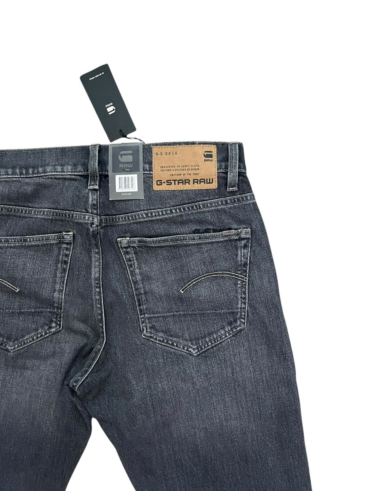 G-Star G-Star Raw Mens 3301 Slim Jeans Denim $170 Gray Size 29/32 Size US 29 - 6 Thumbnail