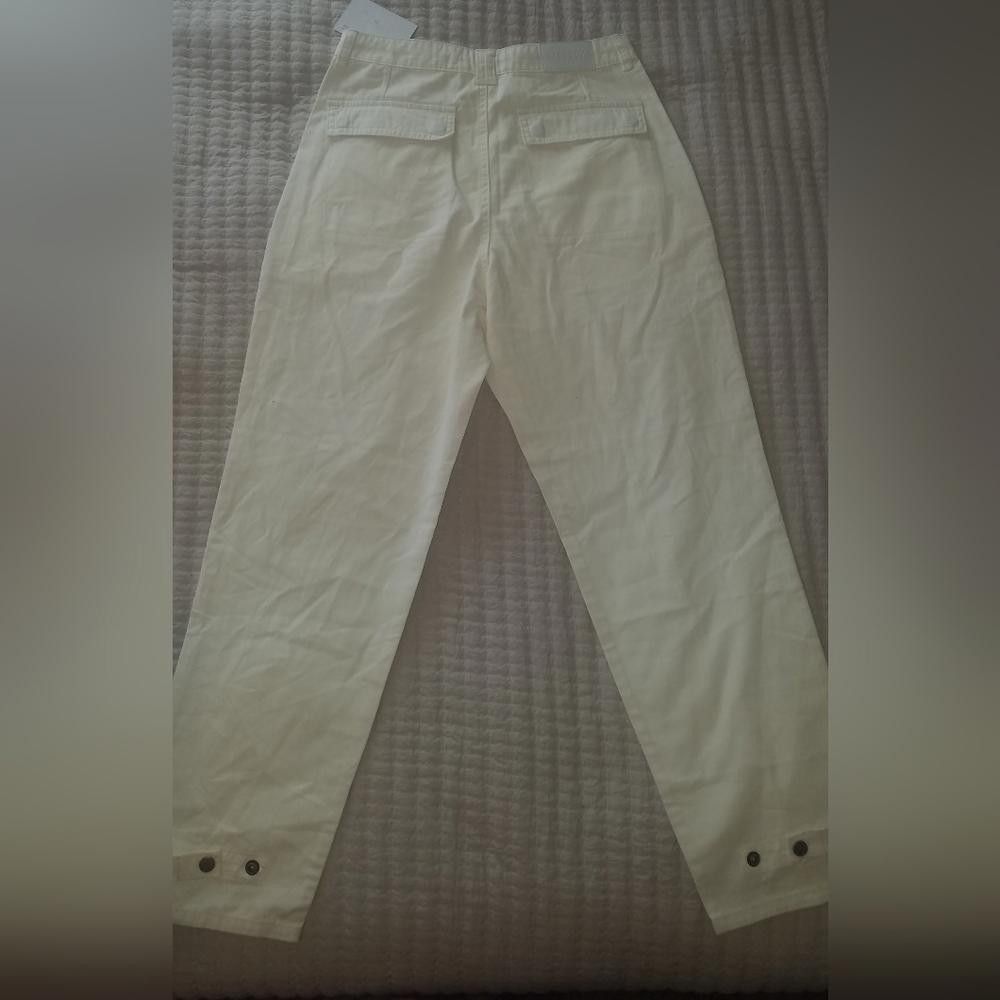 Designer NWT Pistola Cream Cargo Pants Size 27 Size 27" / US 4 / IT 40 - 2 Thumbnail