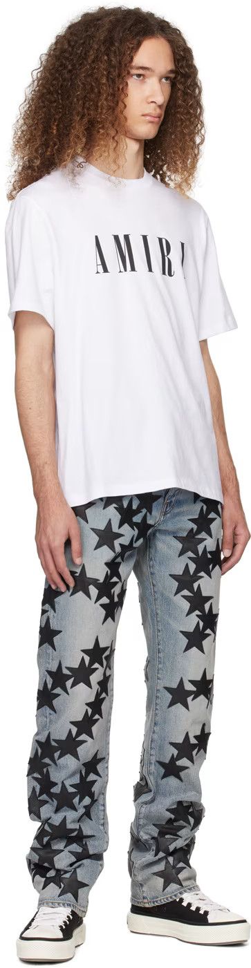 Amiri oc11z0225 Chemist Straight Jeans in Blue/Black Size US 31 - 3 Thumbnail