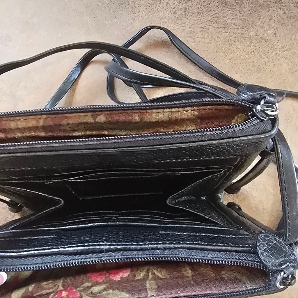 Brighton Brighton Small Crossbody Bag Black Textured Size ONE SIZE - 6 Thumbnail