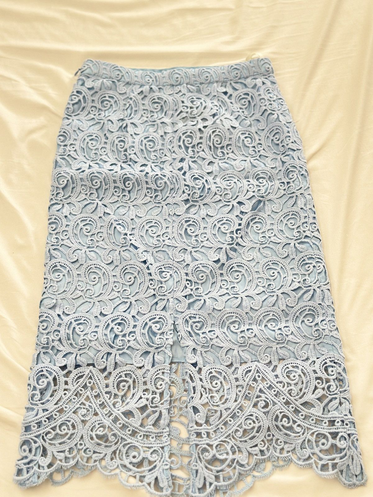 Burberry NWT Burberry High waist lace embroidered mid skirt /UK4 Size 25" / US 0 / IT 36 - 12 Thumbnail