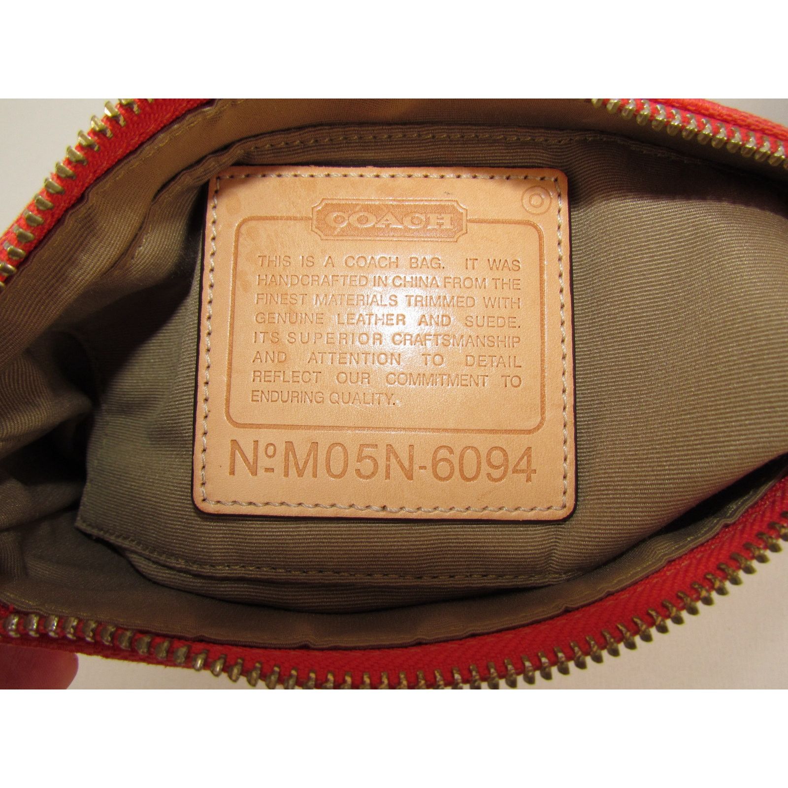 Coach Coach Y2K Vintage Signature Red Demi Bag Size ONE SIZE - 6 Thumbnail