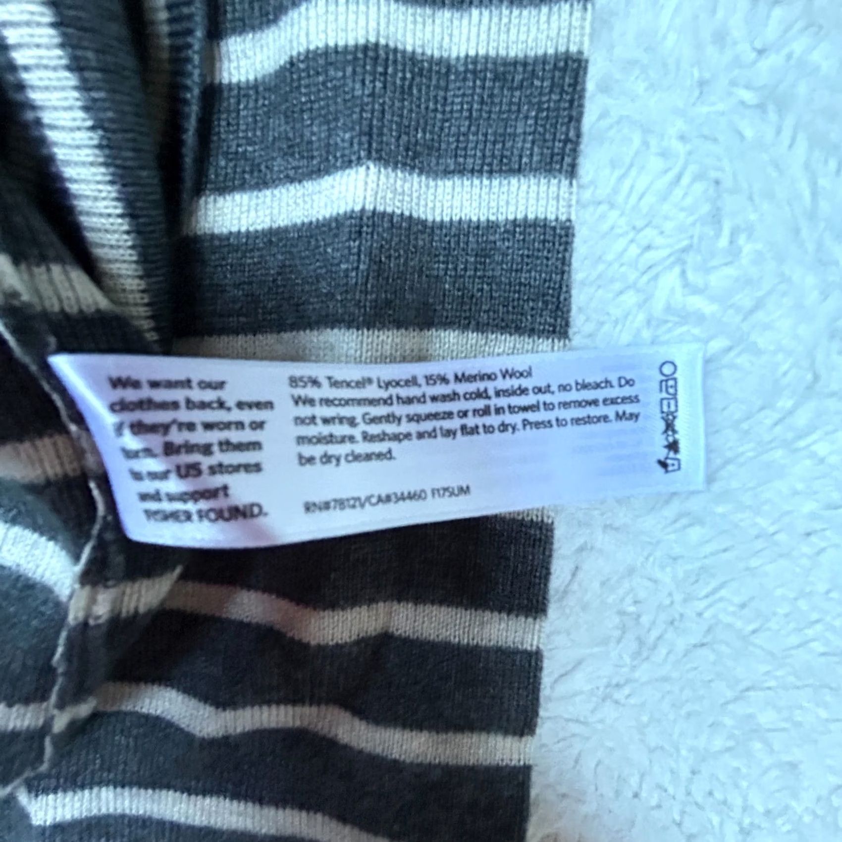 Eileen Fisher Eileen Fisher Women’s Pullover Sweater Merino Wool Blend Striped Gray XL Size XL / US 12-14 / IT 48-50 - 8 Thumbnail