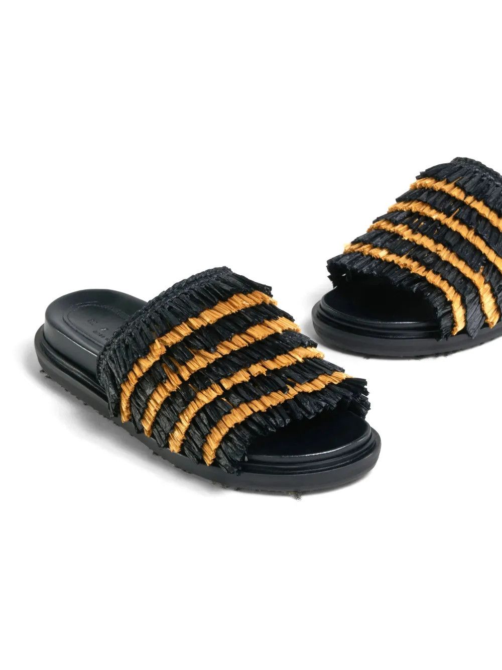 Marni o1y1025 Slippers in Black/Beige Size US 11 / IT 41 - 5 Thumbnail