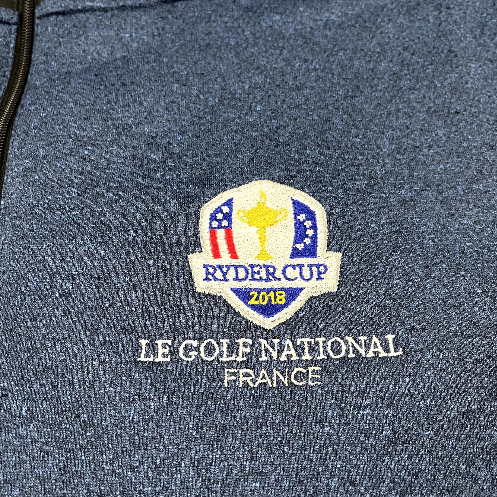 Nike Nike Jacket Men M Blue 2018 Ryder Cup Le Golf National France Quarter Zip Size US M / EU 48-50 / 2 - 2 Thumbnail