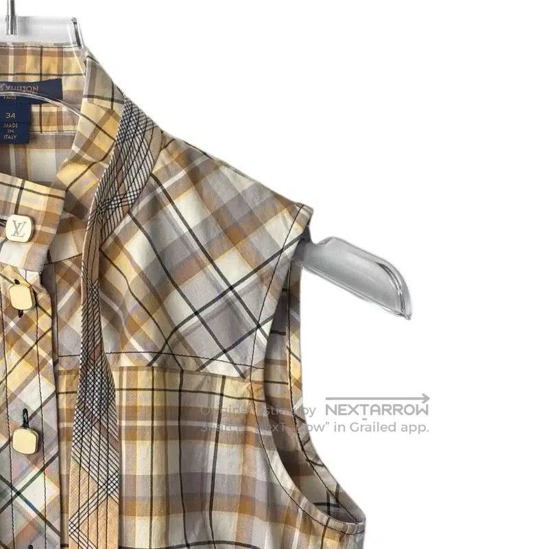 Louis Vuitton Louis Vuitton Yellow Cotton Blend Women's Dress . Size M / US 6-8 / IT 42-44 - 3 Thumbnail