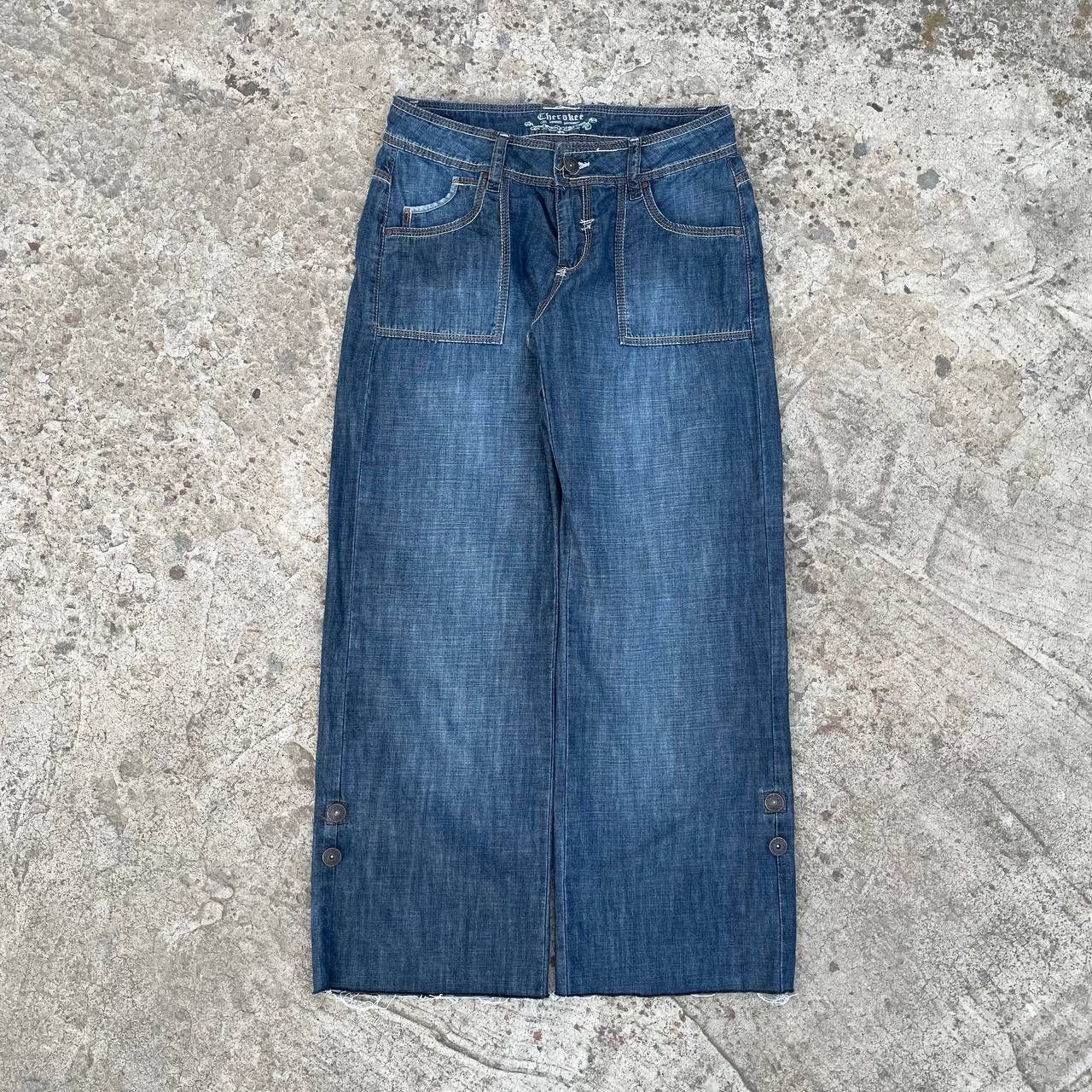 Cherokee Vintage Japanese Style Women’s Baggy Jeans Cherokee Y2K 00s Size 32" / US 10 / IT 46 - 3 Thumbnail