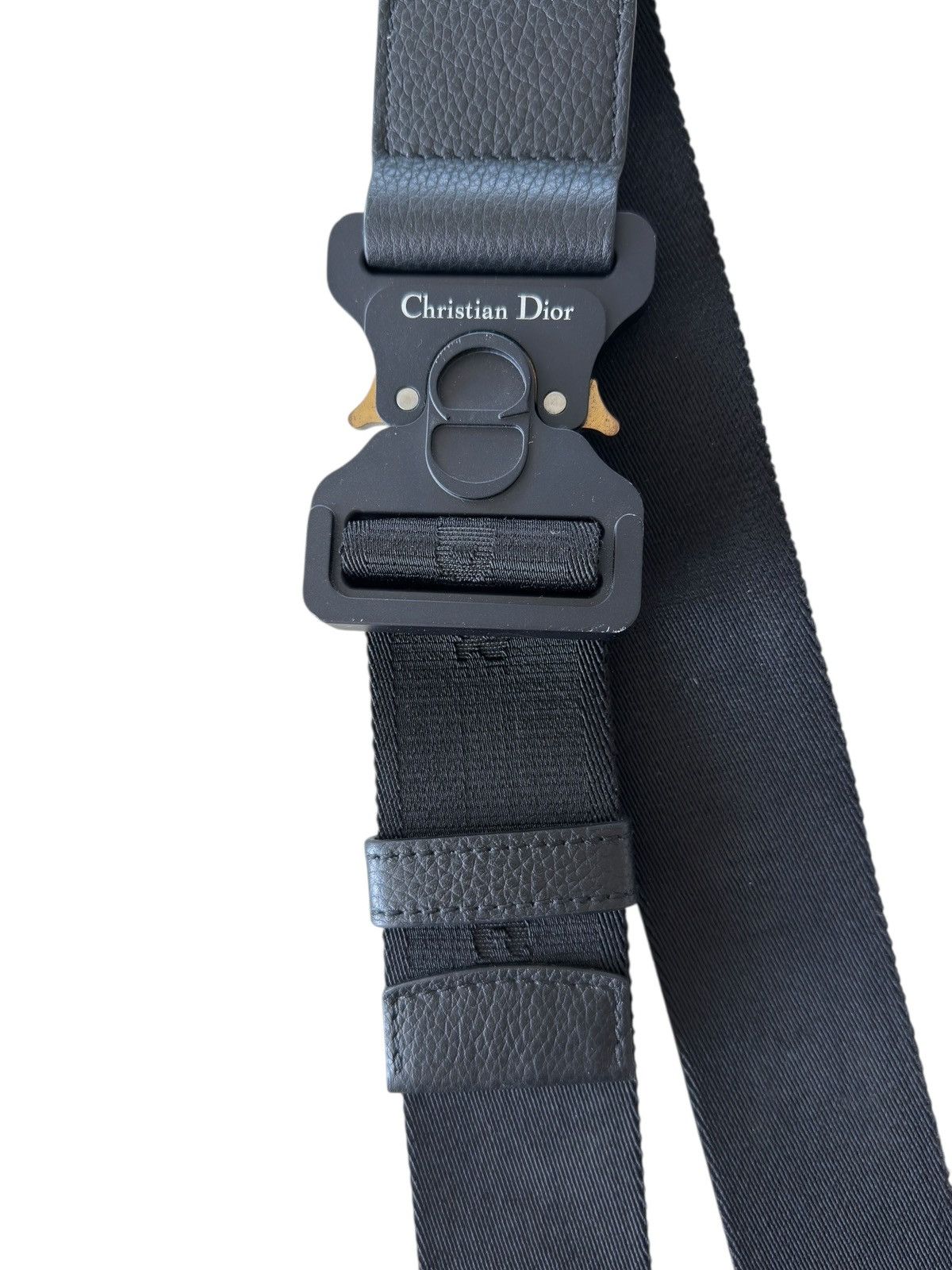 Alyx × Dior Dior Black Leather Men’s Saddle Bag Size ONE SIZE - 10 Thumbnail