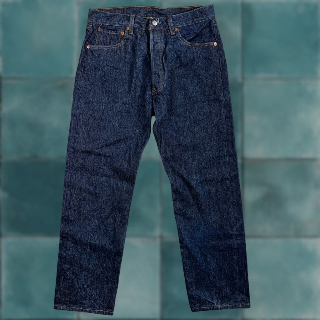 Levi's VINTAGE Levi's 501 Jeans 90s USA Straight Leg Dark Wash Blue 34x32 Mens Size US 34 / EU 50 - 1 Thumbnail