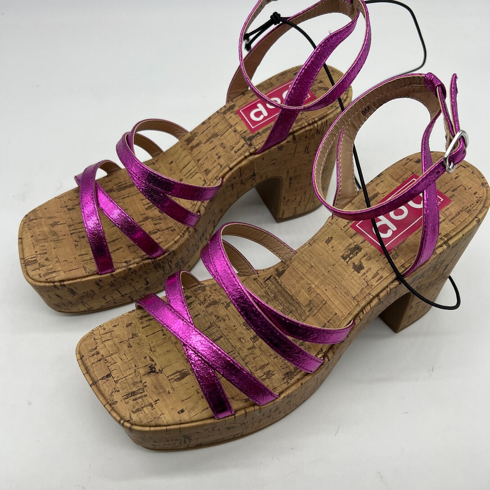 Other Pop Womens Kallie Heeled Sandals Pink Fuschia Multicolor Size US 9 / IT 39 - 1 Thumbnail