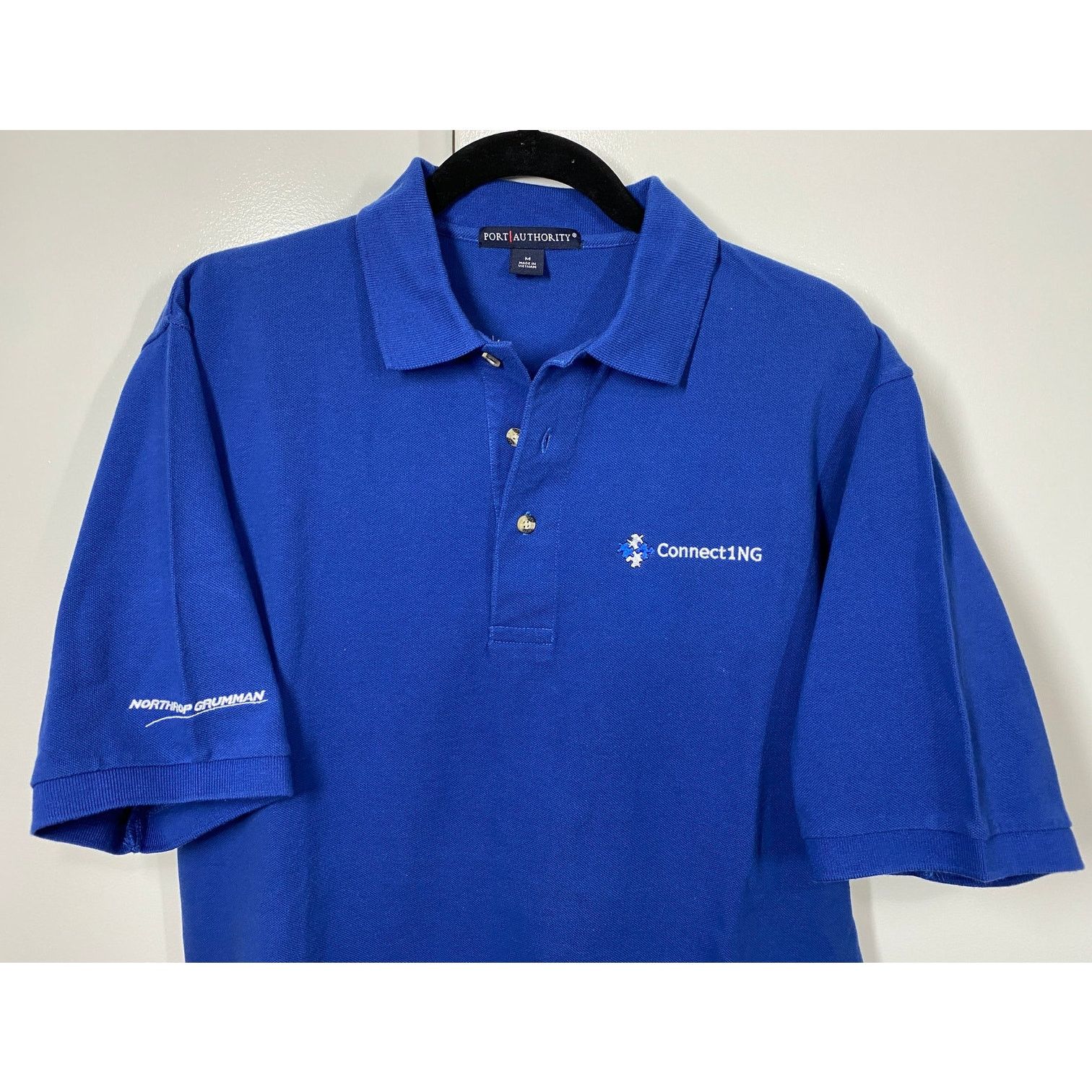 Port Authority Connect1NG Northrop Grumman Port Authority Blue Cotton Polo Size US M / EU 48-50 / 2 - 2 Thumbnail