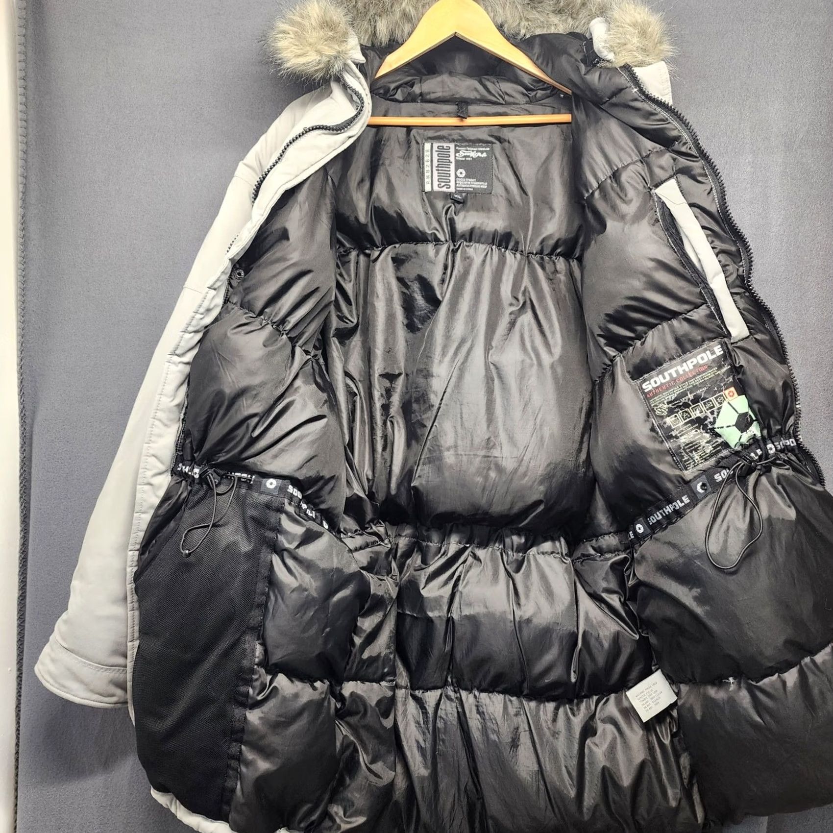 Southpole Southpole Parka Coat Winter Outdoors XL Grey Mens Size US XL / EU 56 / 4 - 3 Thumbnail