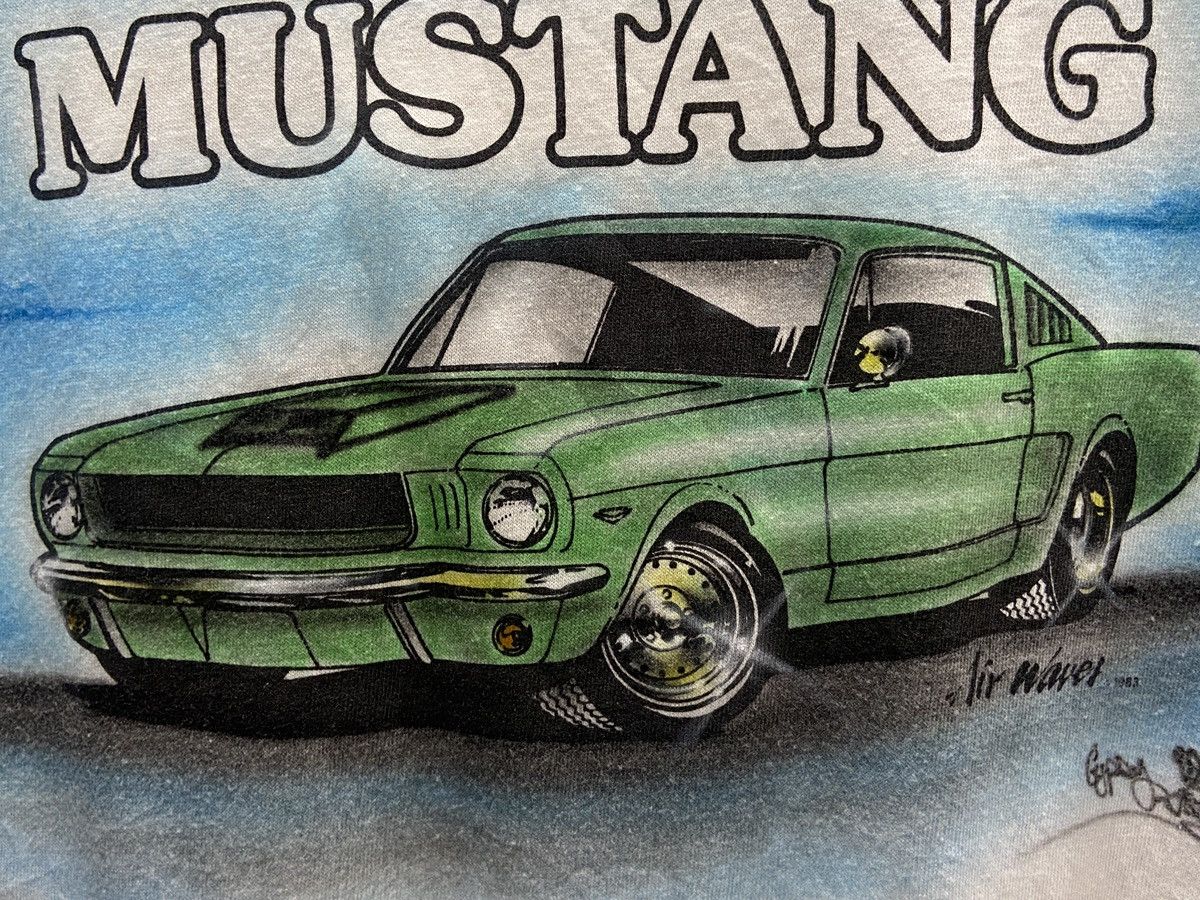Mustang Vintage 80s Mustang Muscle Car Anvil Polo TShirt Size US L / EU 52-54 / 3 - 12 Thumbnail