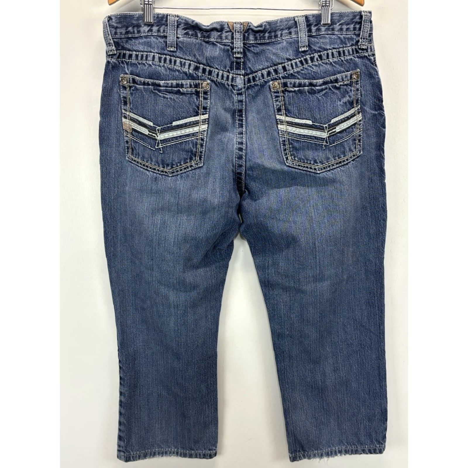 Ariat VINTAGE Ariat Mens Jeans Bootcut Relaxed Fit 38x26 Western Cowboy Medium Wash Denim Size US 38 / EU 54 - 3 Thumbnail