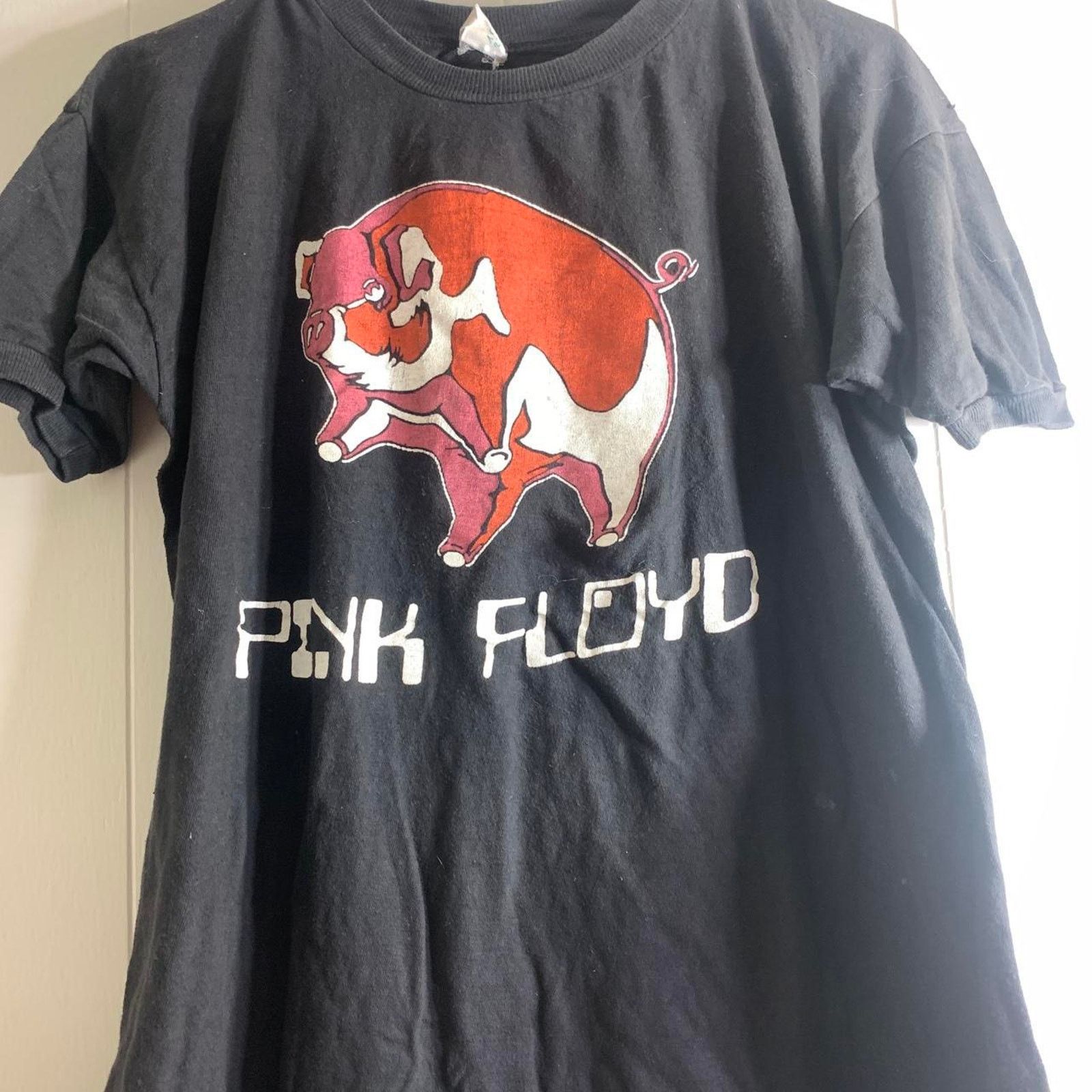 Vintage 1977 PINK FLOYD 77 Animals Tour double sided tee shirt L Pig Size US L / EU 52-54 / 3 - 3 Thumbnail