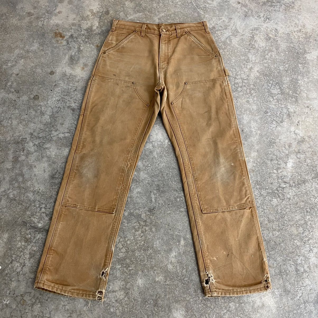 Carhartt Vintage Carhartt Double Knee Blanket Lined Carpenter Pants Size US 30 / EU 46 - 2 Thumbnail